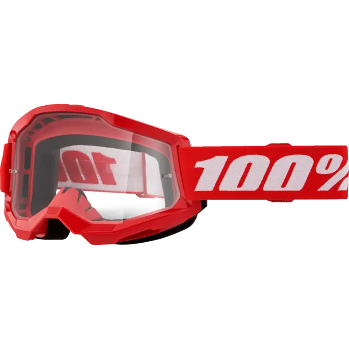 100% Strata 2 MX Brille rot