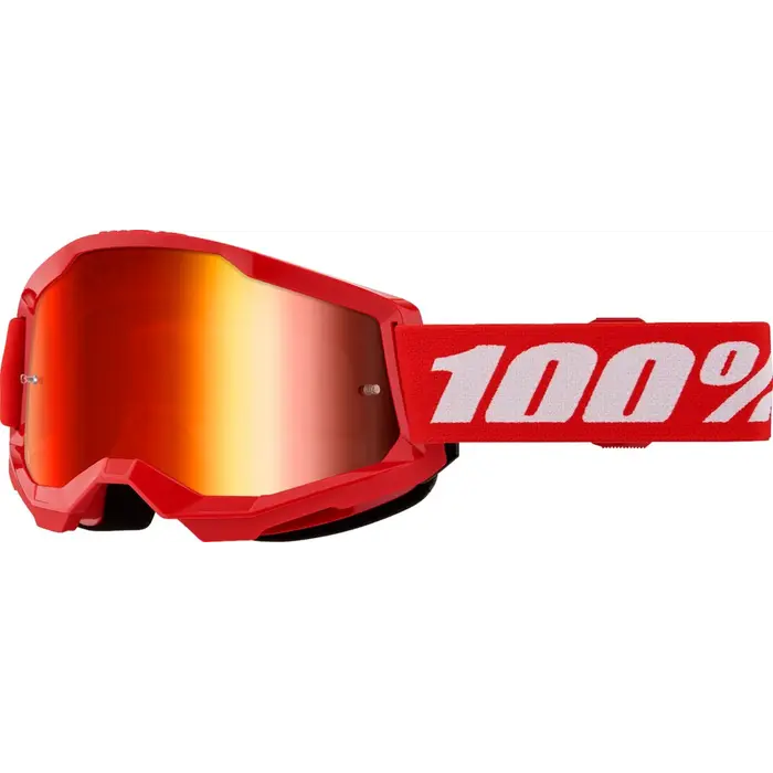 100% Strata 2 MX Brille rot