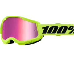 100% Strata 2 MX Brille neongelb