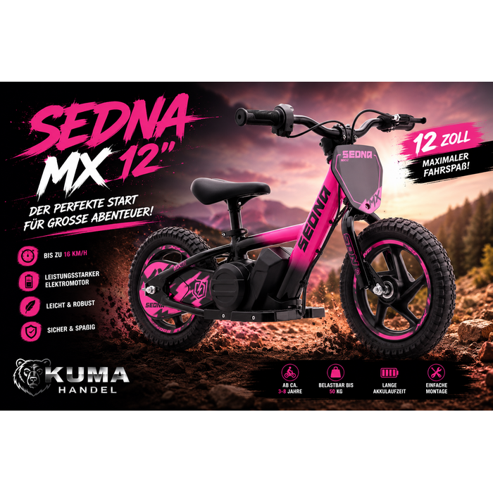 Apollino Elektro Kinderbike MX Sedna 12“ Räder