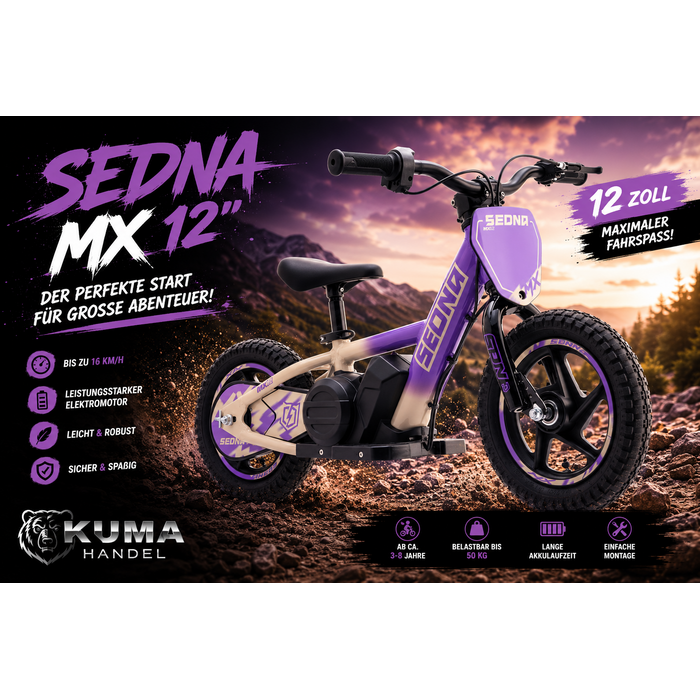 Apollino Elektro Kinderbike MX Sedna 12“ Räder