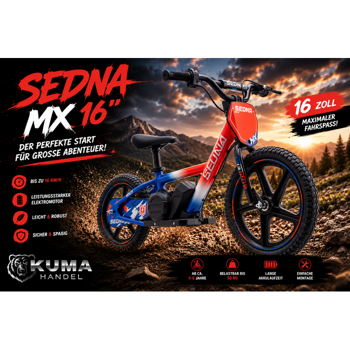 Apollino Elektro Kinderbike MX Sedna 16“ Räder