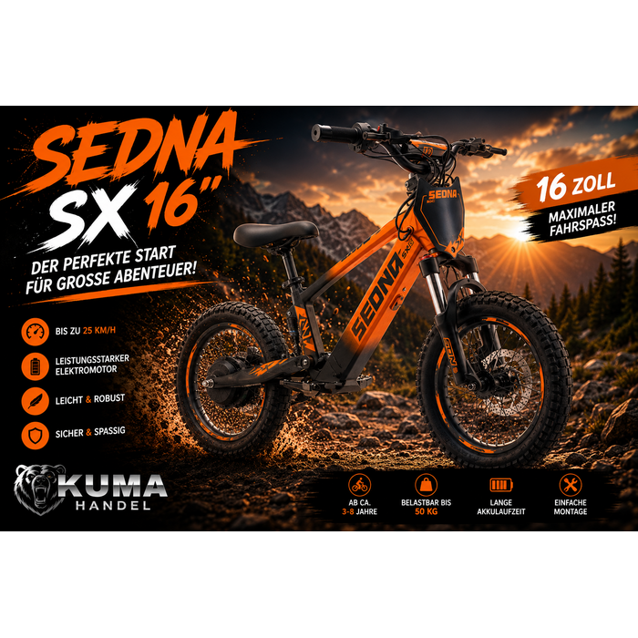 Apollino Elektro Kinderbike Sedna SX 16" - Laufrad