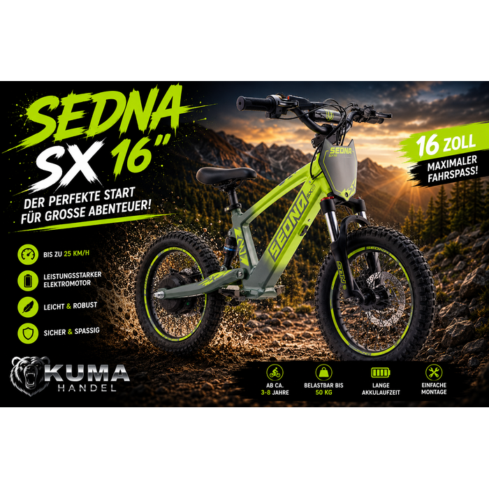 Apollino Elektro Kinderbike Sedna SX 16" - Laufrad