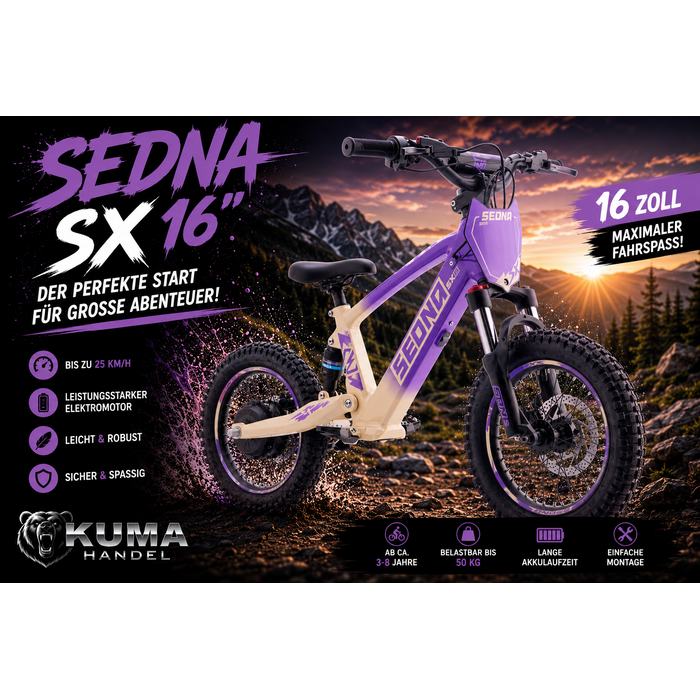 Apollino Elektro Kinderbike Sedna SX 16" - Laufrad