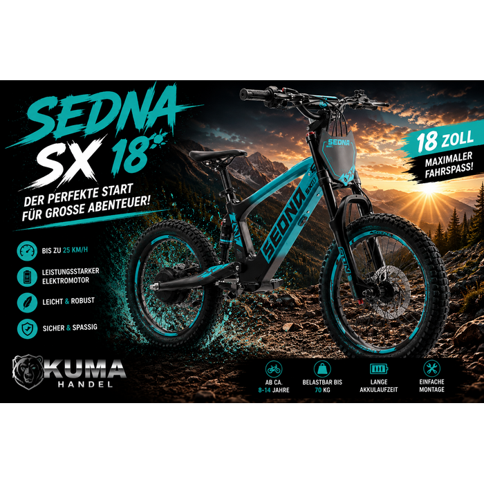 Apollino Elektro Kinderbike Sedna SX 18" - Laufrad