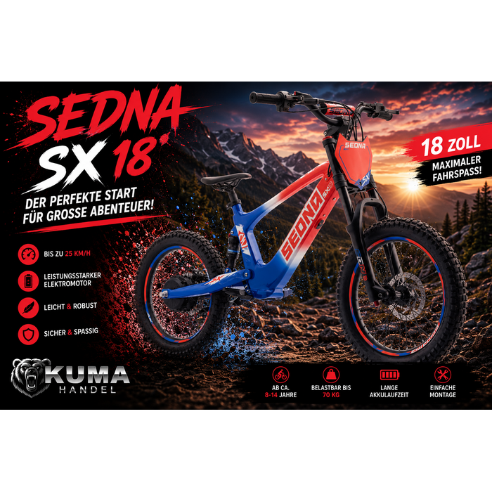 Apollino Elektro Kinderbike Sedna SX 18" - Laufrad