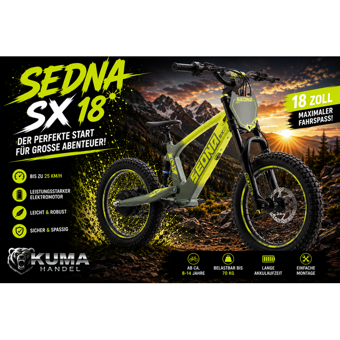 Apollino Elektro Kinderbike Sedna SX 18" - Laufrad
