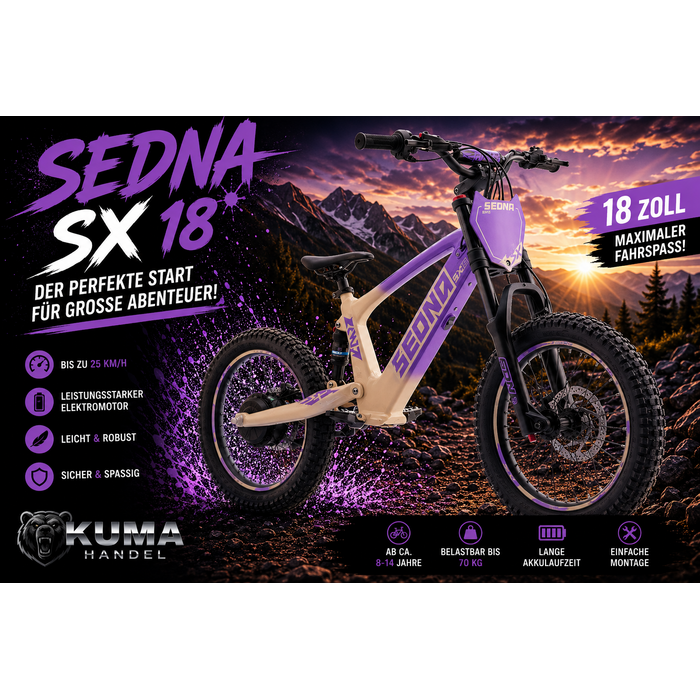 Apollino Elektro Kinderbike Sedna SX 18" - Laufrad