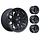 A2 ATV 14" Alufelgen matt black 14x7 & 14x8