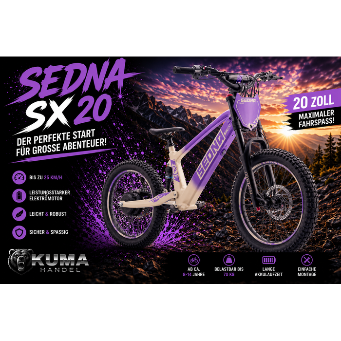 Apollino Elektro Kinderbike Sedna SX 20" - Laufrad