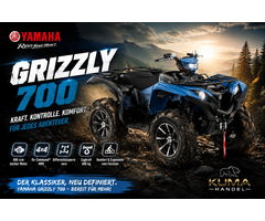 Yamaha Grizzly 700 EPS SE1 ATV 4x4 mit Seilwinde und Alufelgen
