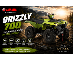 Yamaha Grizzly 700 EPS ATV 4x4 mit Seilwinde und Alufelgen