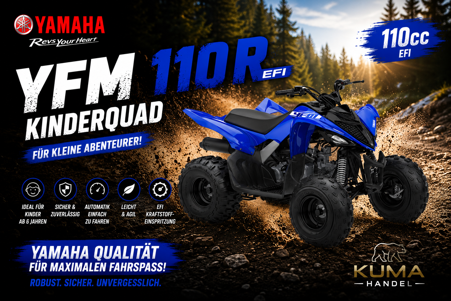 Yamaha YFM110R EFI Kinderquad