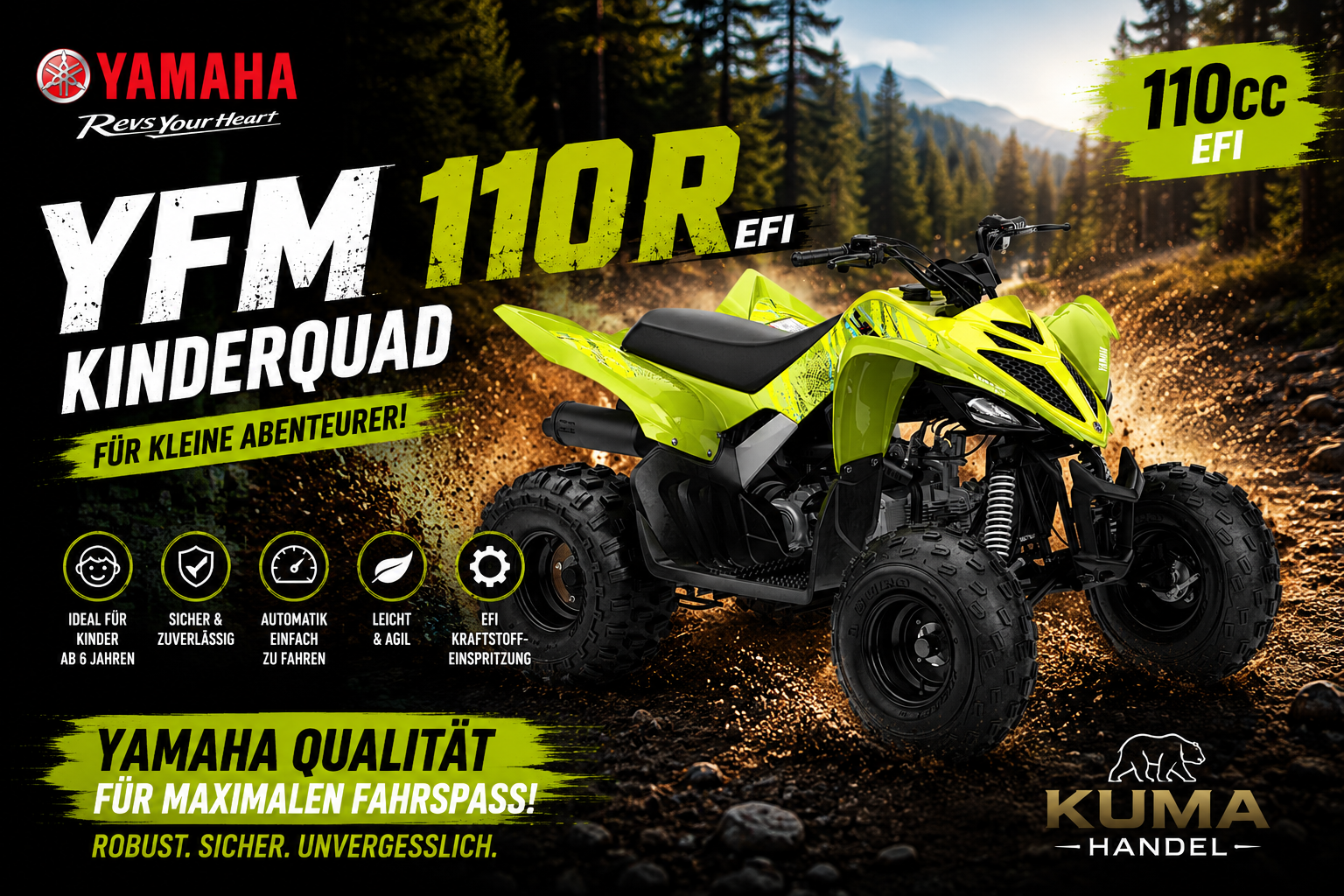 Yamaha YFM110R EFI Kinderquad