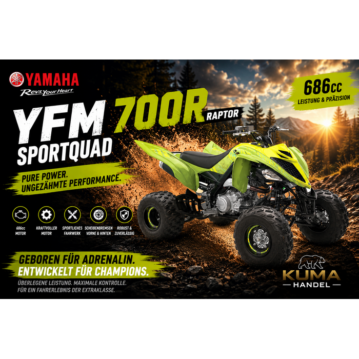 Yamaha YFM700R SE Acid green