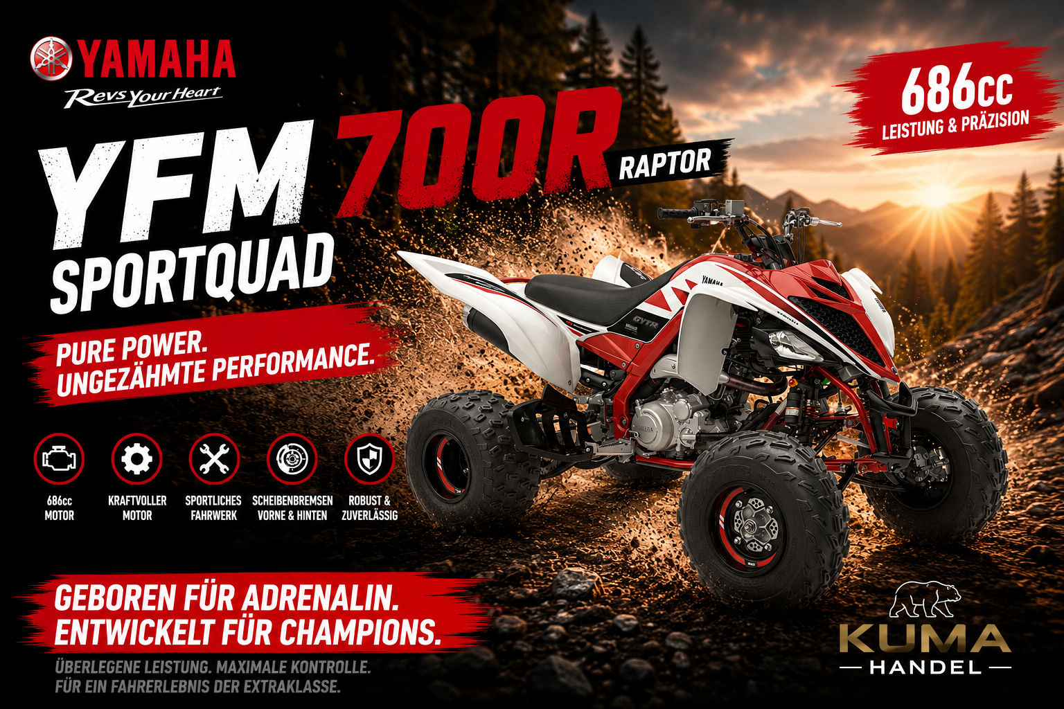 Yamaha YFM700R SE 70th Anniversary