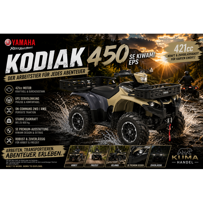 Yamaha Kodiak 450 SE EPS Servolenkung inkl. Strassenzulassung