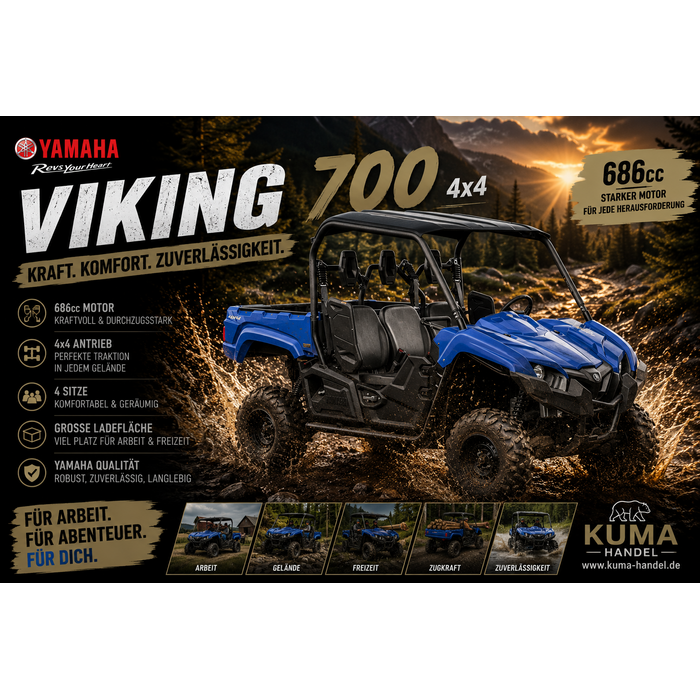 Yamaha Viking 700 EPS 4x4 3 Sitzer inkl. Strassenzulassung