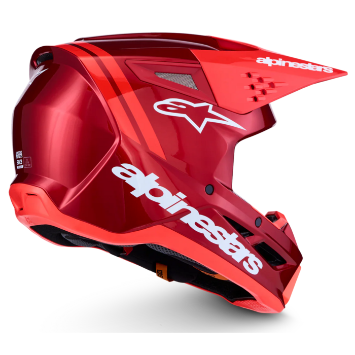 Alpinestars SM3 Motocross Helm Radium rot