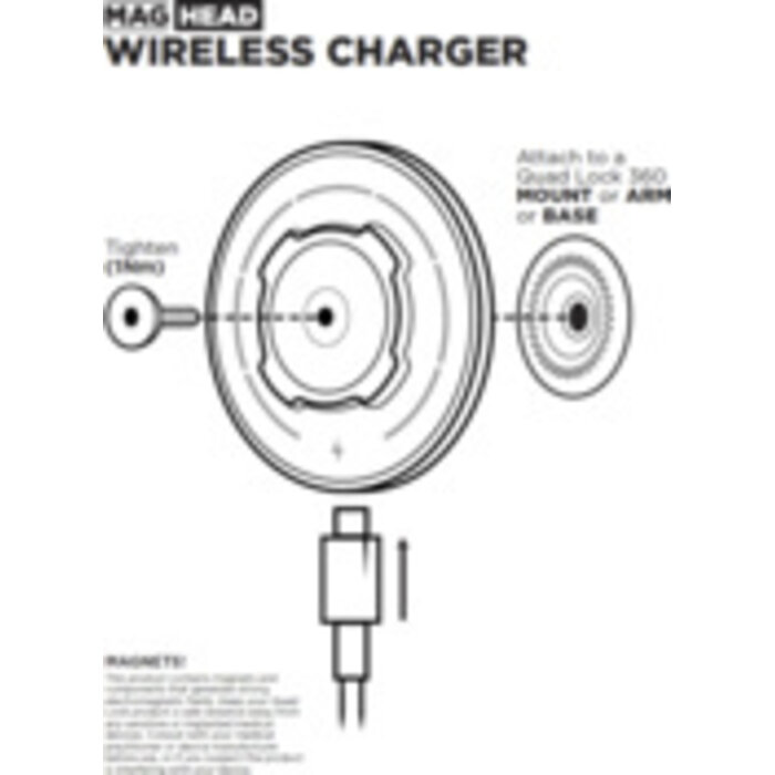 Quad Lock MAG Wireless Charging Head - V2