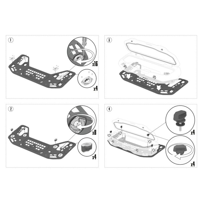 Tesseract Transportbox Koffer vorne CFMoto Cforce C4 C5 2025-