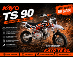 Kayo Dirtbike TS90 mit 10/12“ Räder Semiautomatik - E-Start