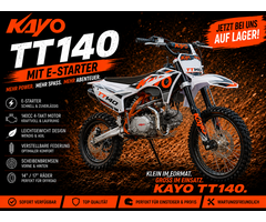 Kayo TT140 Dirtbike mit 14" 17" Räder - * NEU mit E-Starter *