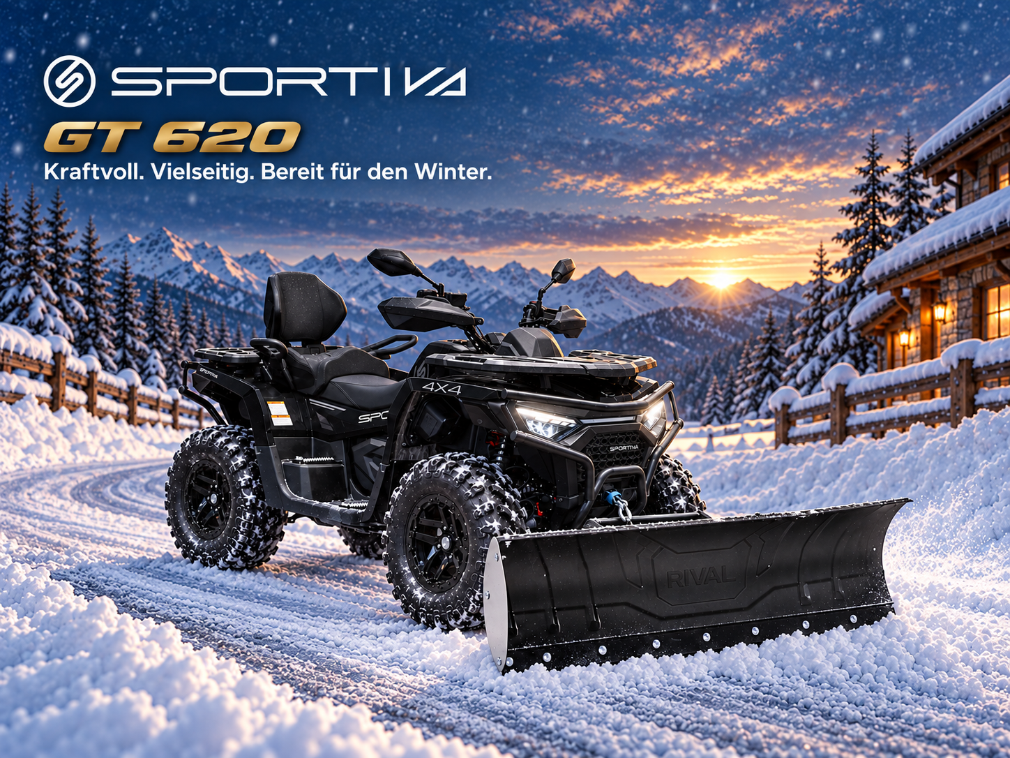 Sportiva ATV 620 GT EPS ABS 4x4 inkl. Schneeschild