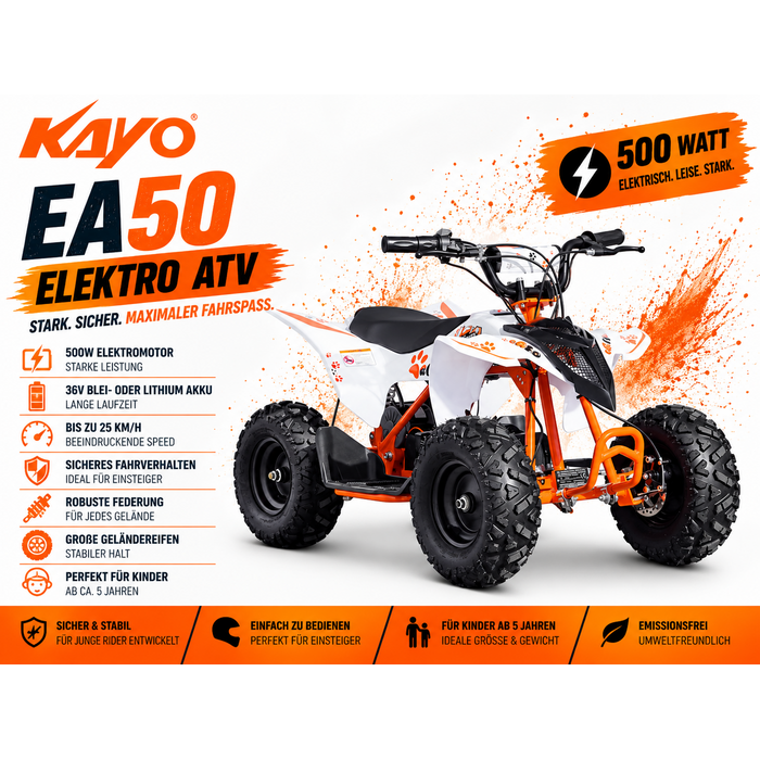 Kayo EA50 Elektro Kinderquad