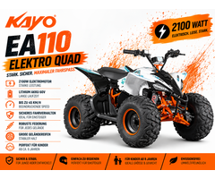 Kayo Kinderquad Elektro eA110 Spitzenleistung bis 2100W 48V