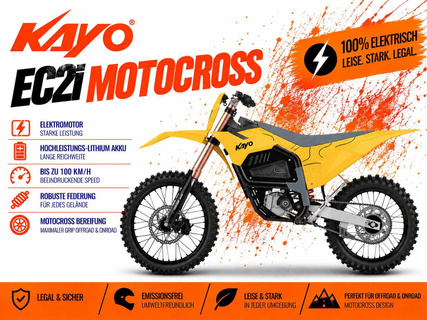Kayo Kayo EC2I Alcaid - 21 KW Elektro Motocross