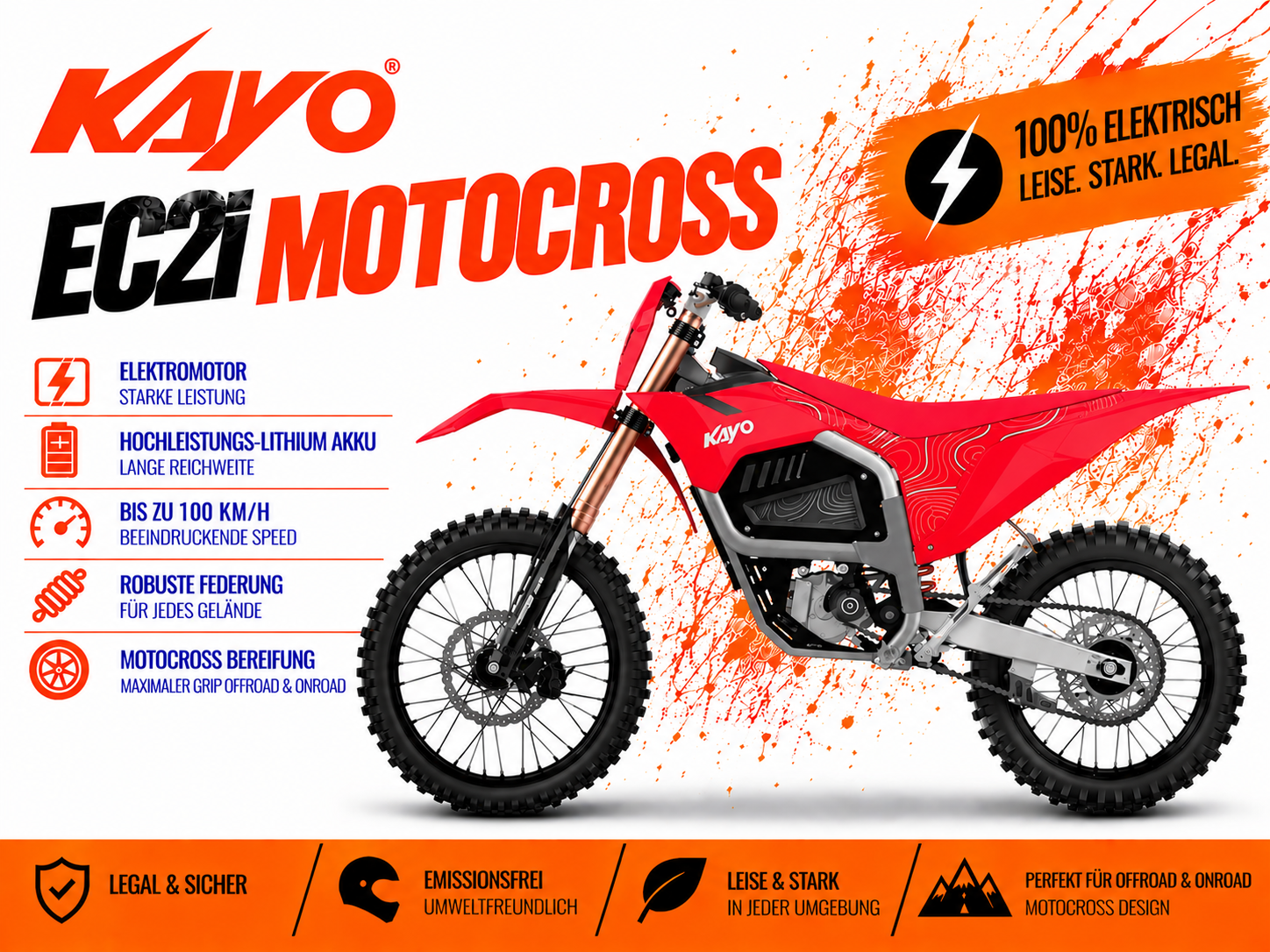 Kayo Kayo EC2I Alcaid - 21 KW Elektro Motocross