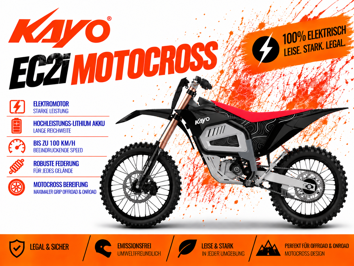Kayo Kayo EC2I Alcaid - 21 KW Elektro Motocross