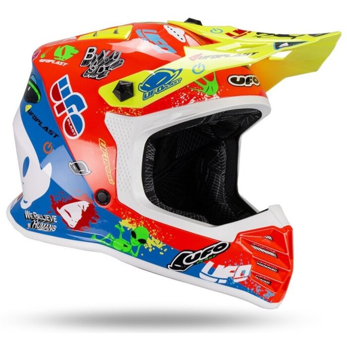 UFO Helm für Kinder Korey gelb, rot, blau