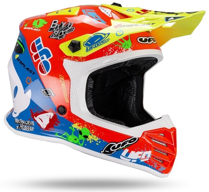 UFO Helm für Kinder Korey gelb, rot, blau