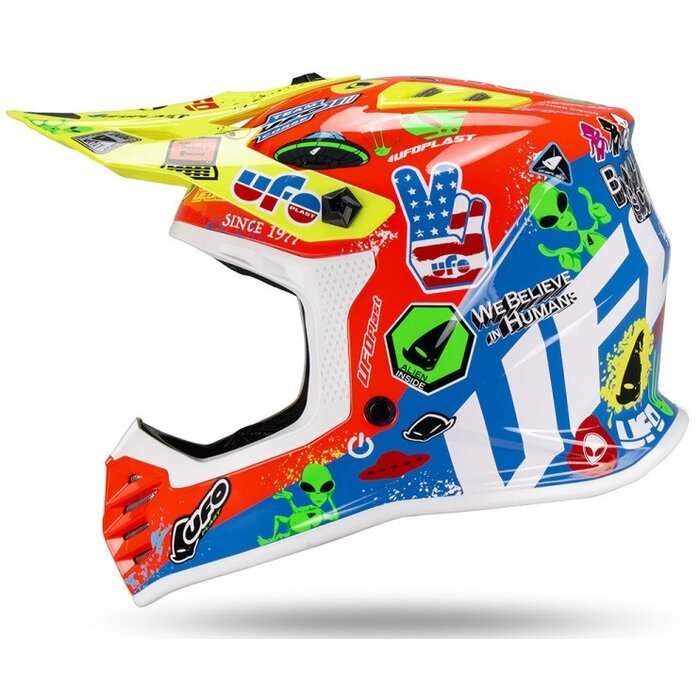 UFO Helm für Kinder Korey gelb, rot, blau