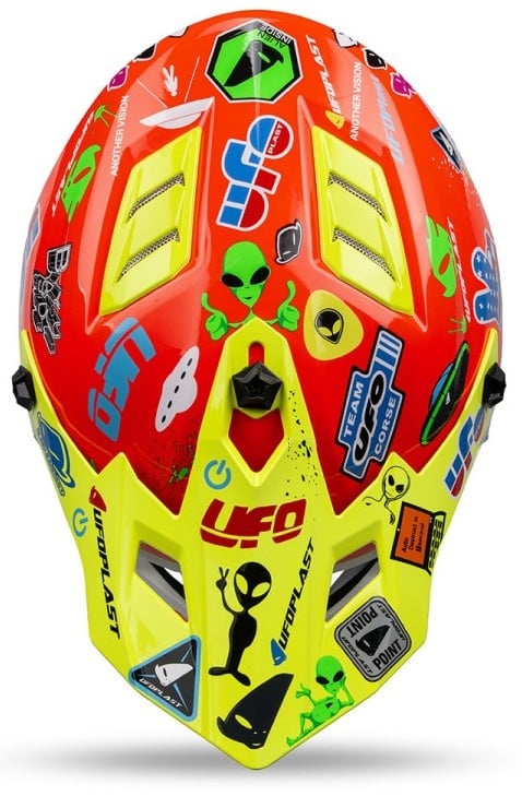 UFO Helm für Kinder Korey gelb, rot, blau