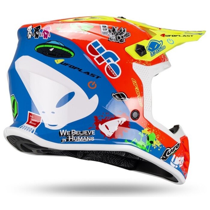 UFO Helm für Kinder Korey gelb, rot, blau