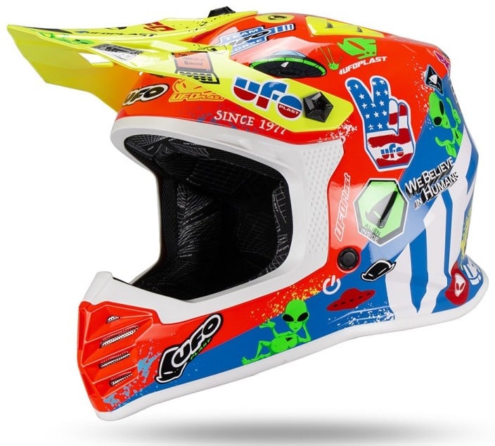 UFO Helm für Kinder Korey gelb, rot, blau