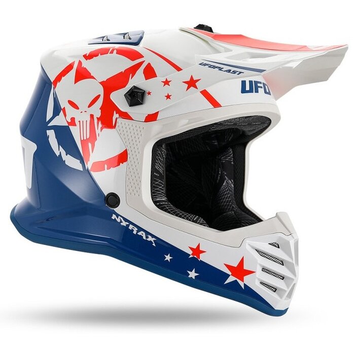 UFO Helm für Kinder Korey weiss blau