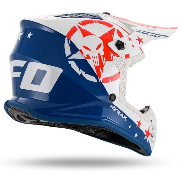 UFO Helm für Kinder Korey weiss blau