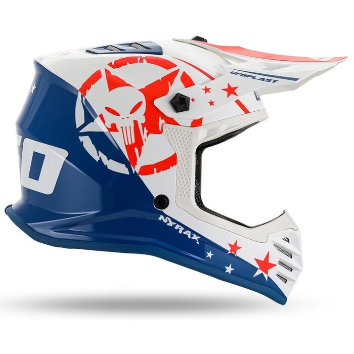 UFO Helm für Kinder Korey weiss blau