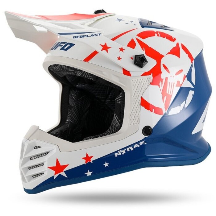 UFO Helm für Kinder Korey weiss blau