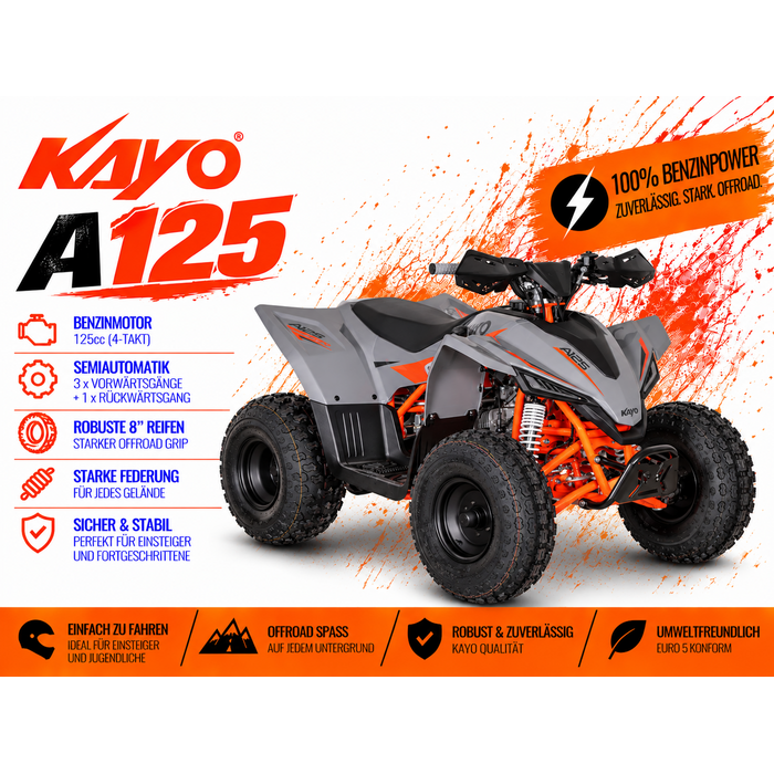 Kayo A125 Sport Kinderquad