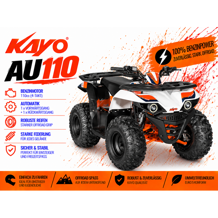 Kayo AU110 Utility Kinderquad Automatik