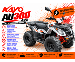 Kayo AU300 4x2 EFI Quad mit Strassenzulassung