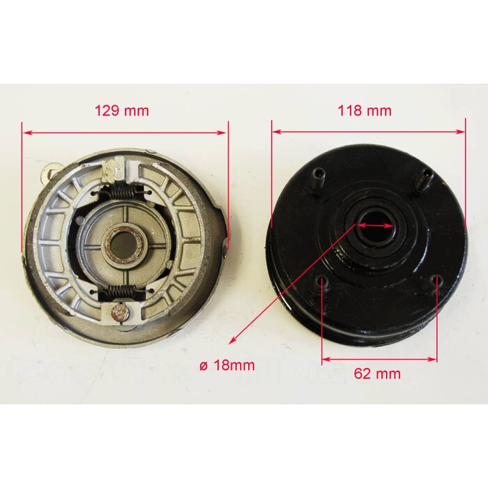 Bremstrommel vorne rechts komplett mit 4 Bolzen