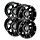 Moose Utility Alufelgen 387X schwarz für Yamaha YXZ1000R