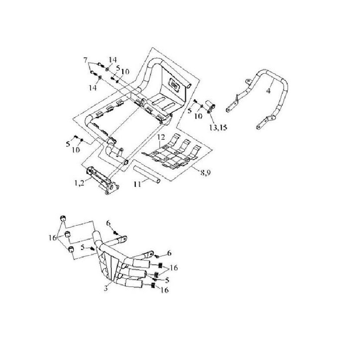 Access Fußstützen, Haltegriff, Stoßstange